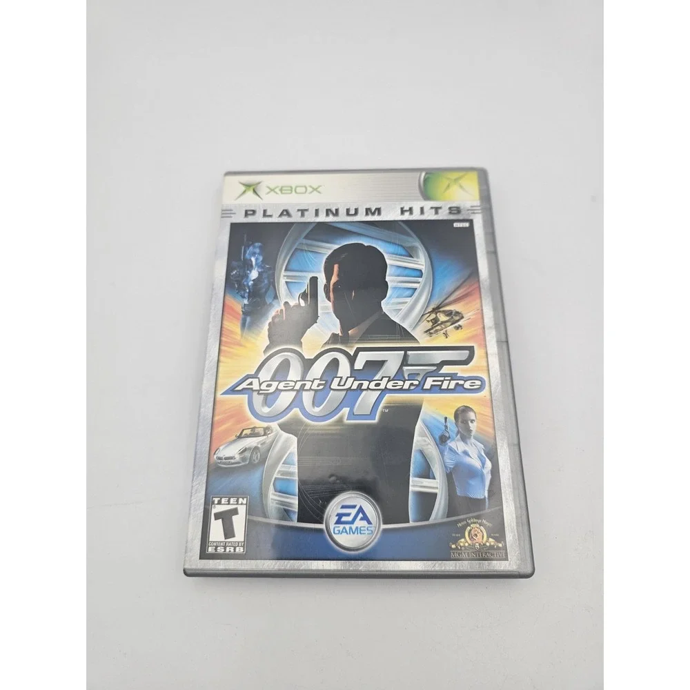 James Bond 007 Agent Under Fire Microsoft Xbox 2002 Platinum Hits CIB Manual